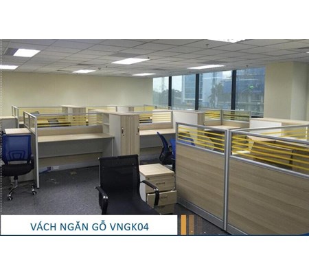 VÁCH NGĂN GỖ KÍNH VNGK04